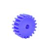 Cylindrical Spur Gear, 1 Piece, 2.5M Blue Nylon, 35/36–54/55T, 2.5 Module, 40 Teeth, 10 mm Bore view 3