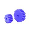 Cylindrical Spur Gear, 1 Piece, 2.5M Blue Nylon, 35/36–54/55T, 2.5 Module, 40 Teeth, 10 mm Bore view 4