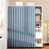 Single Tree Forest Cabinet Curtains with Rails, Sky Blue, W80 x H100 cm view 1
