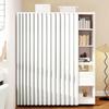 Single Tree Forest Cabinet Curtains with Tracks and Open-Shelf Curtains for Closets, Kitchens and Room Dividers, White, W200 x H240 cm view 1