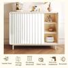 Single Tree Forest Cabinet Curtains with Tracks and Open-Shelf Curtains for Closets, Kitchens and Room Dividers, White, W200 x H240 cm view 3