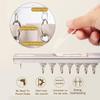 Single Tree Forest Cabinet Curtains with Tracks and Open-Shelf Curtains for Closets, Kitchens and Room Dividers, White, W200 x H240 cm view 4