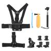 Kikumi 6-in-1 Universal Action Camera Set for 7, 5, 6 Sport Cameras with Selfie Stick and Chest Stabilizer for Cycling, Boating, and Fishing view 1