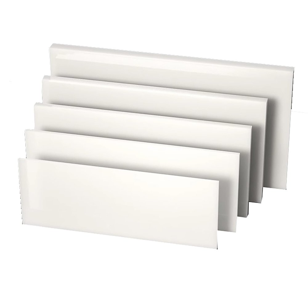 2-Pack Rigid Thermoformable ABS Plastic Sheets, 20 x 25 cm, 1.5 mm