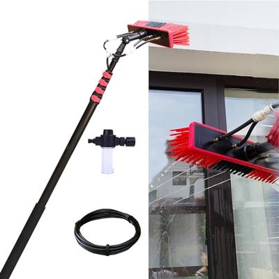 Water-Fed 6 m Telescopic Window Cleaning Brush Set