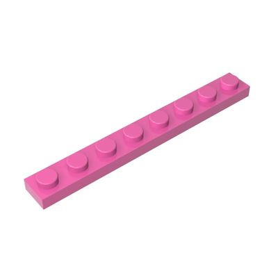 GDS-506 Compatible with LEGO Bricks 3460 1x8 Plate, Dark Pink, 50 pcs.