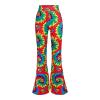 Women’s 70s Hippie Costume Set with Fringe Vest and Flared Pants view 4