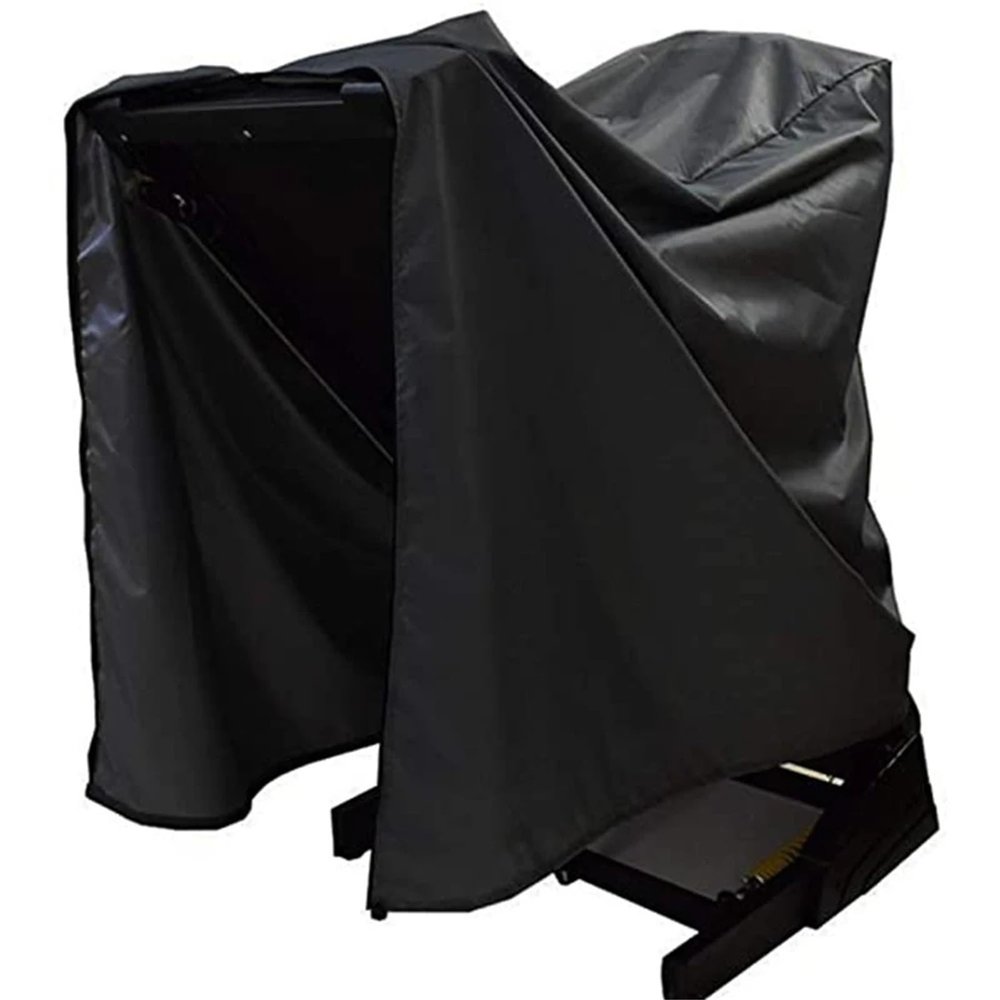 Foldable Oxford Fabric Cover for Elliptical Trainers, Dustproof and Waterproof, Black, 110 x 95 x 160 cm