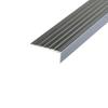 120/140 cm Aluminum Stair Nosing, L-Shaped Metal Stair Edge Protector, Non-Slip Angle Profile for Indoor and Outdoor Stairs (Gray, 100 cm/40 in) view 1
