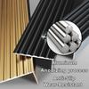 120/140 cm Aluminum Stair Nosing, L-Shaped Metal Stair Edge Protector, Non-Slip Angle Profile for Indoor and Outdoor Stairs (Gray, 100 cm/40 in) view 3