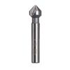 WBTAJZHY Carbide Chamfering Cutter, Three-Flute Countersink with Round Shank, 1 Pc. (12.4 mm) view 1