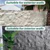 Vibeo 3D Wall Panels with Cement Texture, Waterproof Faux Stone, Black, 3-Pack view 4