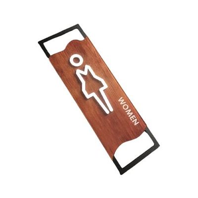 XLANDALYUEFA Modern Acrylic Bathroom Door Sign, Vintage Toilet Sign for Women and Men