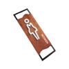 XLANDALYUEFA Modern Acrylic Bathroom Door Sign, Vintage Toilet Sign for Women and Men view 1