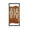 XLANDALYUEFA Modern Acrylic Bathroom Door Sign, Vintage Toilet Sign for Women and Men view 3