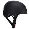 Phefop Sports Helmet, Black ABS and EPS, Shock-Absorbing, Adjustable Chin Strap, for Skateboarding and Cycling (S) view 2
