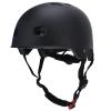 Phefop Sports Helmet, Black ABS and EPS, Shock-Absorbing, Adjustable Chin Strap, for Skateboarding and Cycling (S) view 4