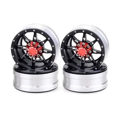 RC Beadlock Wheels for Axial SCX10 90046, Tamiya CC01, D90, D110, S119, 1/10, 4PCS, Metal, 1.9-Inch