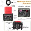 LSBHPPD 5000 W Electric Gold Melting Furnace, Enlarged Base, Graphite Crucible, 1600°C Max, Red-2 kg view 4