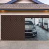 Garage Heat-Insulating Curtain, Cotton-Filled Thermal Door Curtain, Thick Oxford Fabric, Coffee, 420 x 290 cm view 1