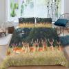 YZQGLHP Sika Deer Pattern Kids' Bedding Set, 155 x 220 cm, 3-Piece view 1