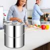 Large-Capacity Stainless Steel Bucket with Lid view 2