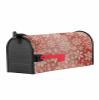 Winter Christmas Magnetic Mailbox Cover, 53.3 x 64.5 cm, Watercolor White Snowflakes, Red view 2