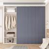 Single Tree Forest Cabinet Curtains with Rails and Open Shelf Curtains, Gray, W150 x H240 cm view 1