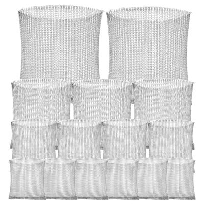 15-Piece Stainless Steel Mesh Root Protection Covers