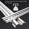 Stainless Steel Cable Channel, Half-Round Silver, 39.4 in, 2-Pack view 3
