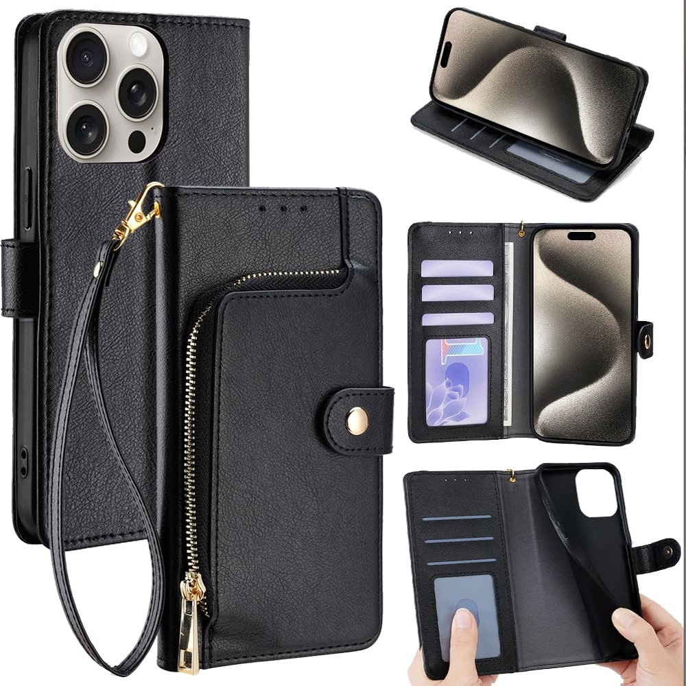 Jiajihua Case for Tecno Pova 4, Black