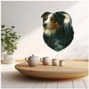 Samunshi Australian Shepherd in Moonlight Wall Decal, 53 x 70 cm view 4