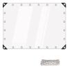 Transparent Tarp with Grommets, 2.5 x 4.4 m, Foldable, Tear-Resistant, Weatherproof view 1