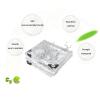 Transparent Tarp with Grommets, 2.5 x 4.4 m, Foldable, Tear-Resistant, Weatherproof view 4