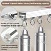 Dust-Resistant Sliding Curtain for Open Shelves, Khaki, W80 x H90 cm view 4
