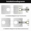 Hinge Repair Plates, 10-Pack, with 60 Stainless Steel Screws view 3