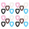 BAZEITFLOW 10 Pairs Non-Slip Glasses Ear Holders, Soft Silicone Heart-Shaped Ear Hooks, Various Colors, Ergonomic for Sunglasses and Sports Glasses view 1