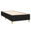 Generic Box Spring Upholstered Bed, Black, 90 x 200 cm, Flat with Nails view 4