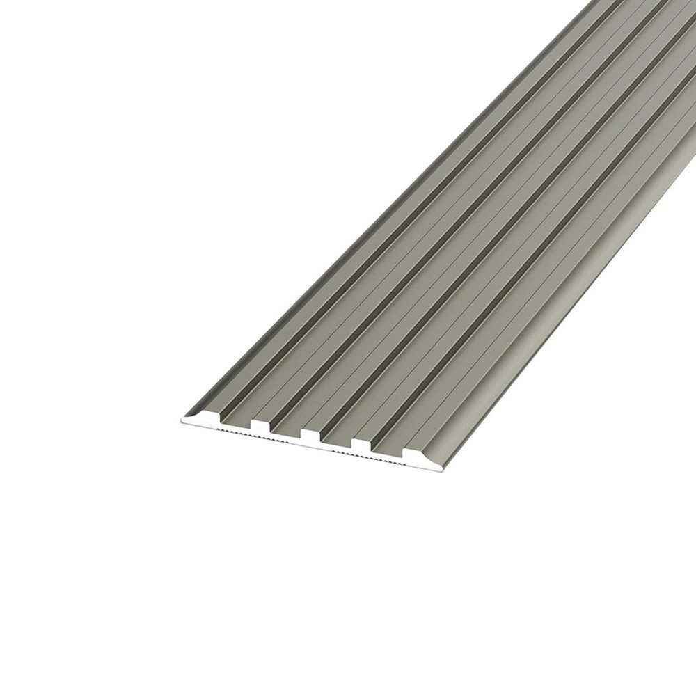 130/140 cm Stair Edge Profile for Indoor Use, Non-Slip Aluminum Stair Nosing Protector (Champagne, 150 cm/59 in)