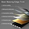 130/140 cm Stair Edge Profile for Indoor Use, Non-Slip Aluminum Stair Nosing Protector (Champagne, 150 cm/59 in) view 4