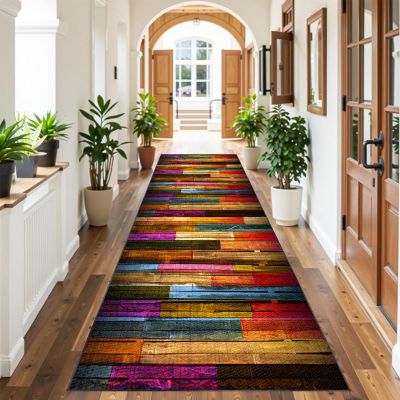 Non-Slip Washable Runner Rug for Hallway or Kitchen, 60 x 320 cm