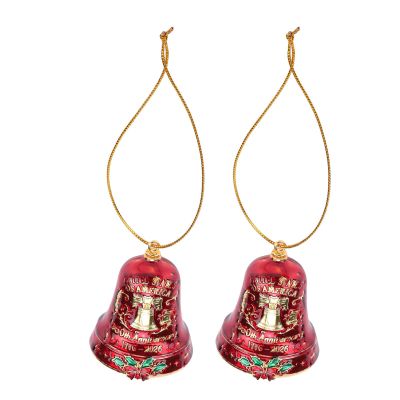 RASTKY Exquisite Bell Ornament Set for a 250th Anniversary, Sturdy Structure for Long-Lasting Festive Décor, Gold and Red