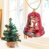 RASTKY Exquisite Bell Ornament Set for a 250th Anniversary, Sturdy Structure for Long-Lasting Festive Décor, Gold and Red view 2