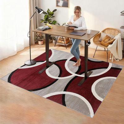 XUEGAIXIA Office Chair Floor Protection Mat, Scratch-Resistant Chair Mat for Hard Floors, 35.4 x 55.1 in