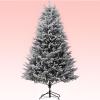 Flocked Artificial Christmas Tree, Realistic, Foldable, 5 ft view 1