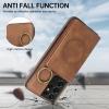 Rosbtib Leather Case for Samsung Galaxy S21 Ultra 5G, Brown view 4