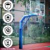 ERRULAN Basketball Pole Padding for Round Metal Poles, Adjustable, Thick All-Weather Impact Cushion, Black, H 7 ft/2.1 m, Dia. 10 in/25.5 cm view 4