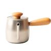 RhineCart Basics Gooseneck Kettle, Manual 350 mL Pour-Over Kettle, Long Narrow Spout, 304 Stainless Steel, White view 4