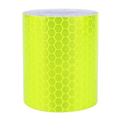 Jeanoko Reflective Safety Warning Tape, 300 cm Fluorescent PVC Tape for Cars, Bicycles, and Trucks