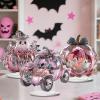 Doiyislem Halloween Table Decorations, 4-Piece 2D Acrylic Ghost Pumpkin Car Decor view 3
